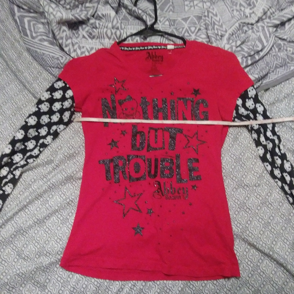 Abbey dawn nothing but trouble punk top Avril